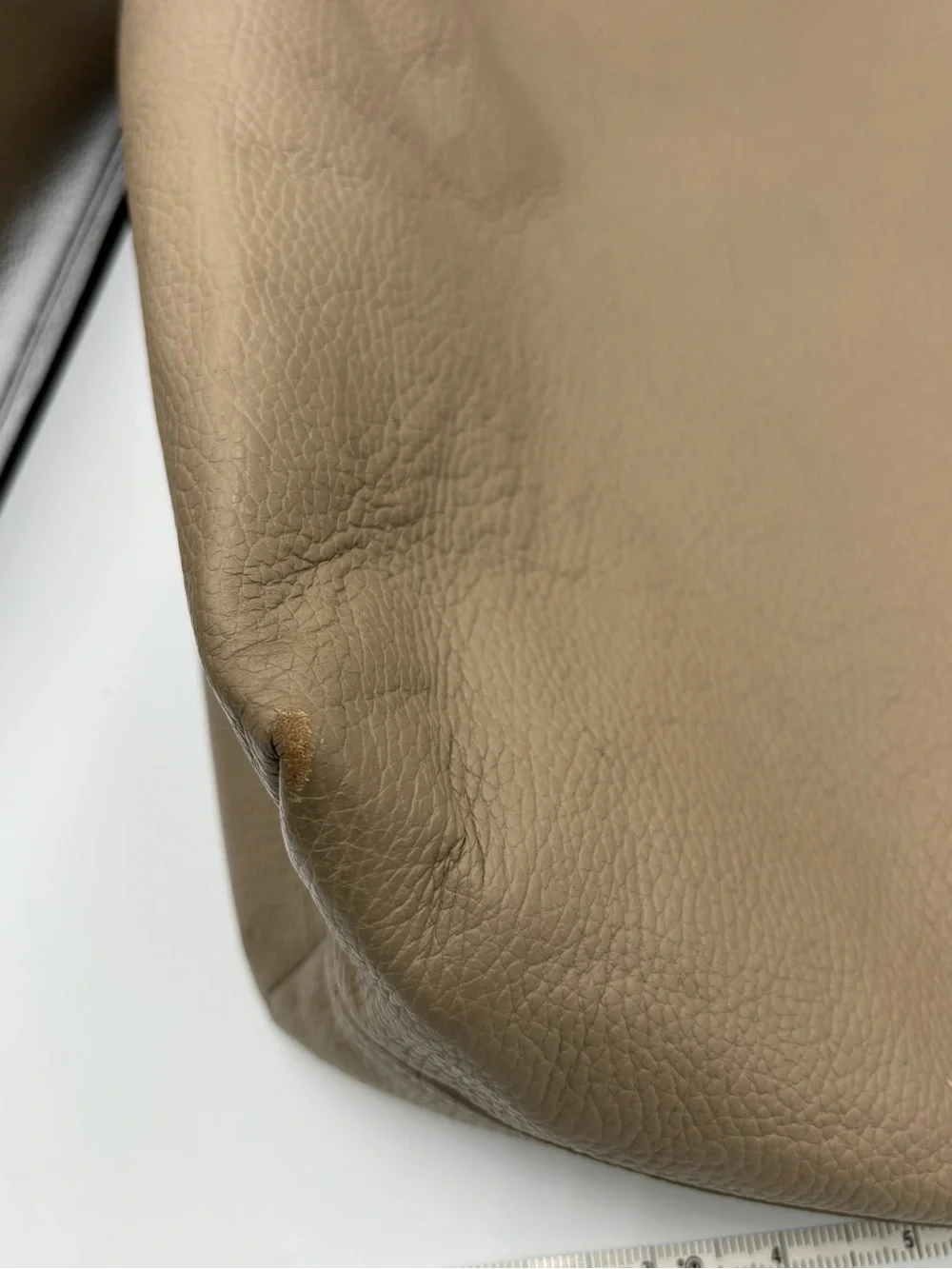 Cuyana Classic Pebble Leather Tote Cappuccino Taupe Large